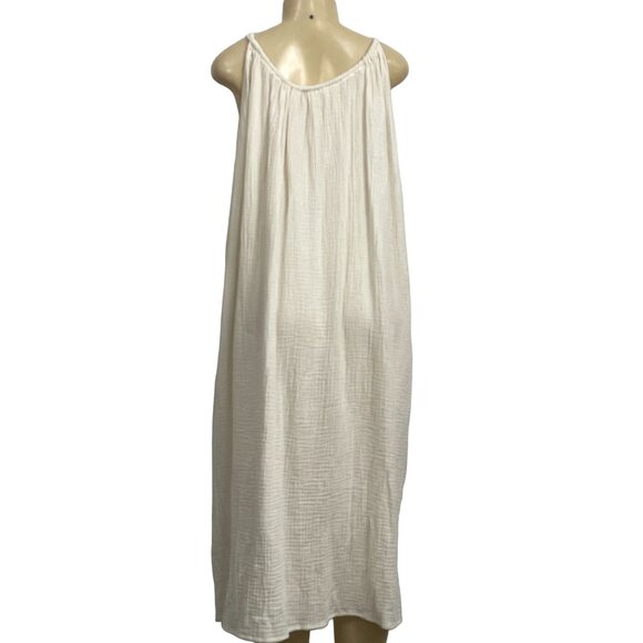 Kona Sol Women's A-line Tie in the Back Boho Cream Size L/XL - Picture 2 of 7